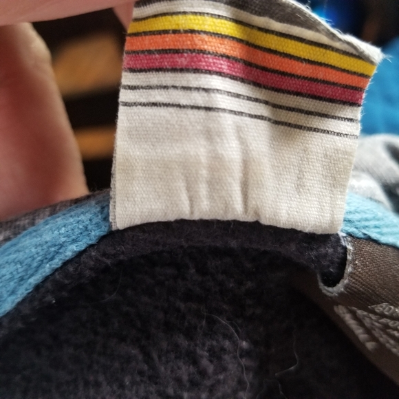 Y2k vintage hoodie Hang Ten Striped Full Zip-Up Hoodie Mens Size Small - Picture 8 of 14